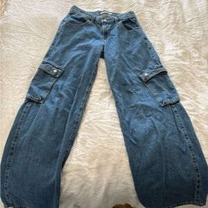 Levi Blue Cargo Jeans